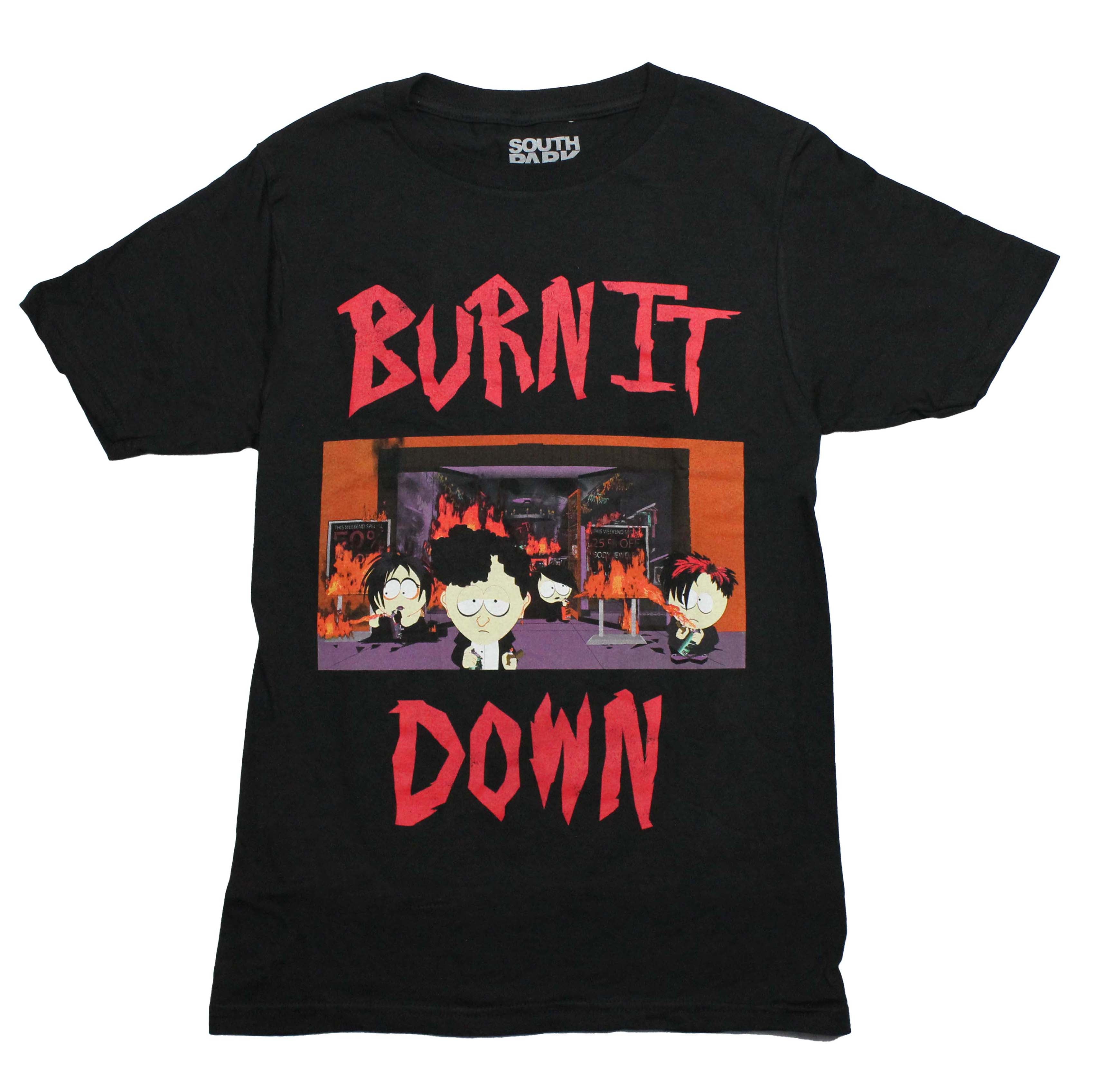 South Park  Mens T-Shirt - Goths By Burning Store Burn it Down Hoodie, Sweatshirt | ZylaModa.com
