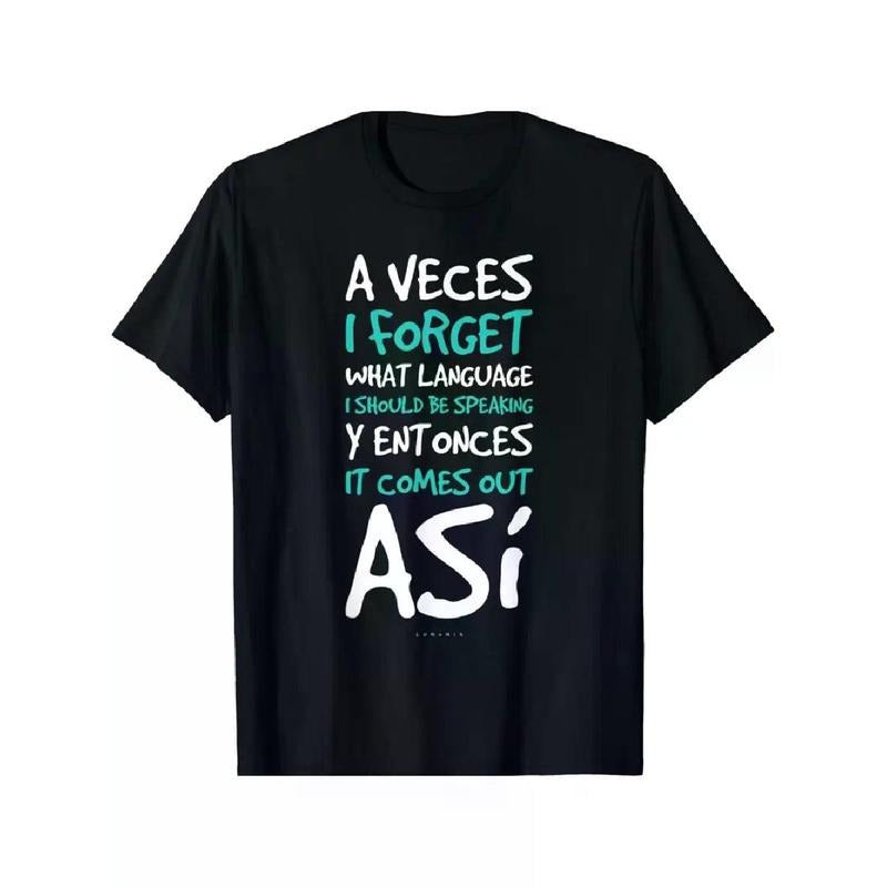 [100% Cotton] A Veces I Forget What Language Shirts - Funny Spanish Gift T-Shirt Hoodie, Sweatshirt | ZylaModa.com