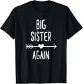 [100% Cotton] Big Sister Again Shirt Sis To Be Girls Youth Teens T-Shirt Hoodie, Sweatshirt | ZylaModa.com