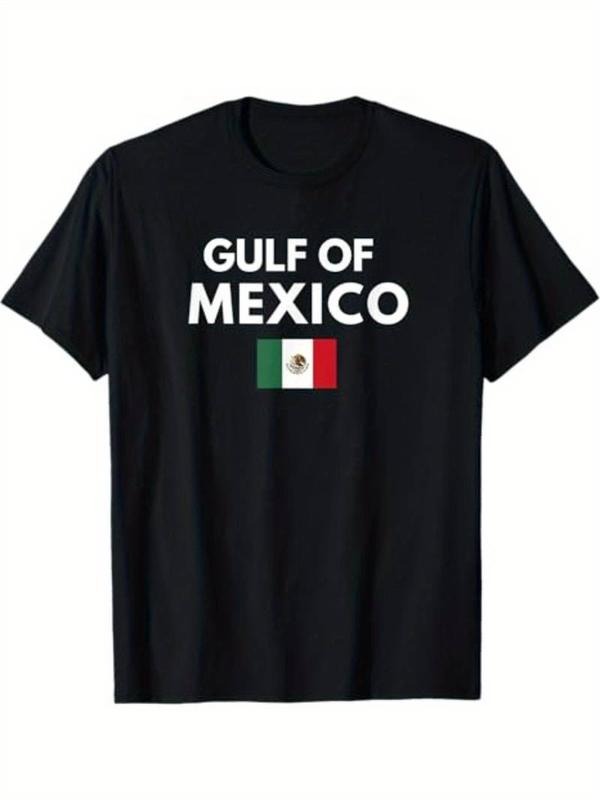 [100% Cotton] Gulf of Mexico Graphic Cotton T-Shirt for Men - Casual Crew Neck Hoodie, Sweatshirt | ZylaModa.com