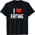 [100% Cotton] I Love Eating Food - Heart - T-Shirt Hoodie, Sweatshirt | ZylaModa.com