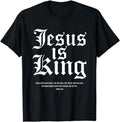 [100% Cotton] Jesus Is King Christian Faith Men Women Gifts T-Shirt Hoodie, Sweatshirt | ZylaModa.com