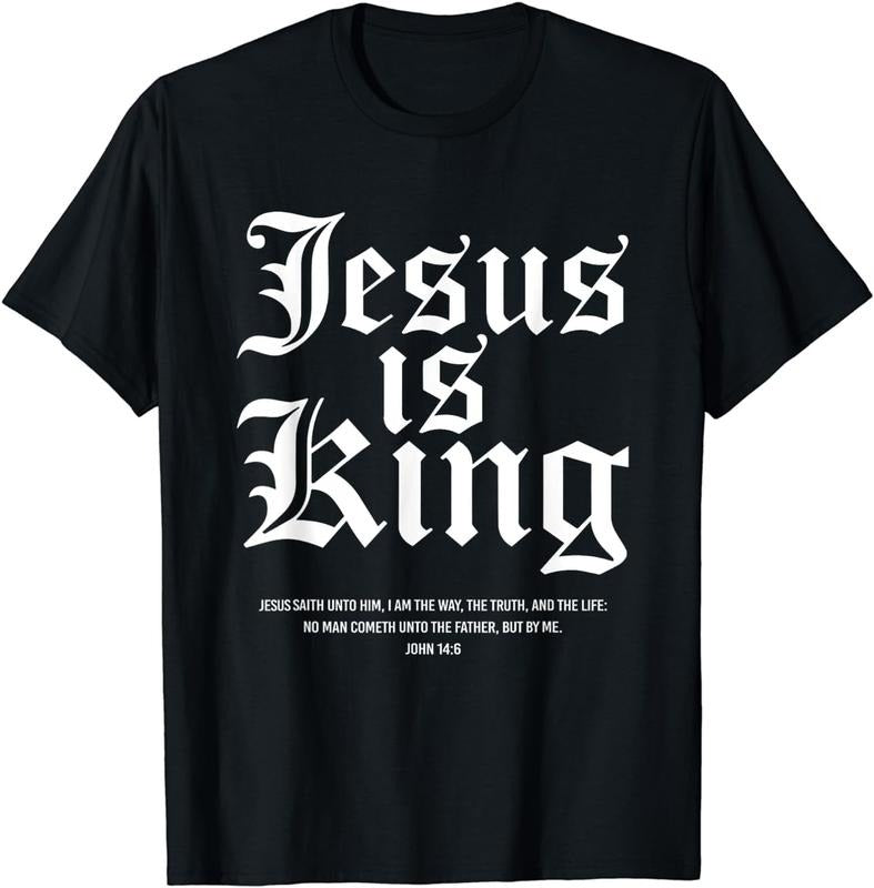 [100% Cotton] Jesus Is King Christian Faith Men Women Gifts T-Shirt Hoodie, Sweatshirt | ZylaModa.com