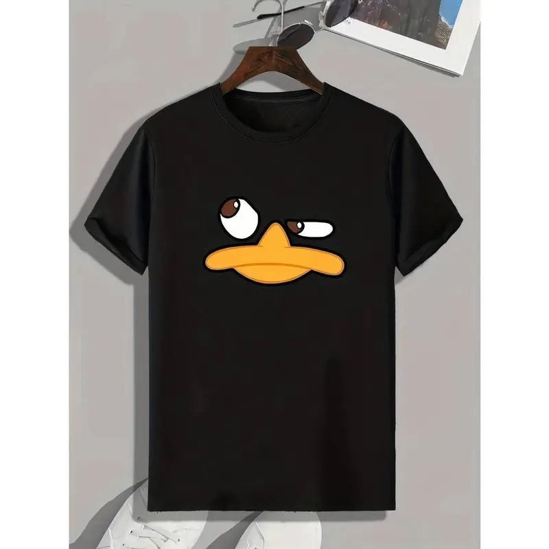 [100% Cotton] Men's Fun Animal Cartoon Print Round Neck Short Sleeve T-shirt Hoodie, Sweatshirt | ZylaModa.com