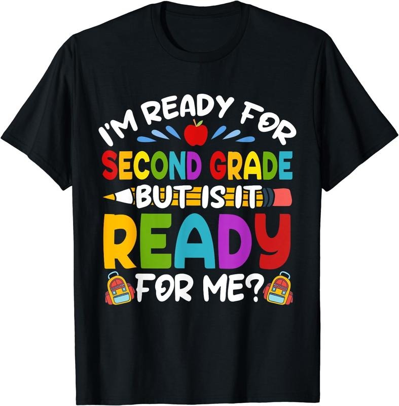 [100% Cotton] Ready For Second 2nd Grade Back To School Teachers Students T-Shirt Hoodie, Sweatshirt | ZylaModa.com