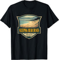 [100% Cotton] Sleeping Bear Dunes National Lakeshore Travel Retro Badge T-Shirt Hoodie, Sweatshirt | ZylaModa.com