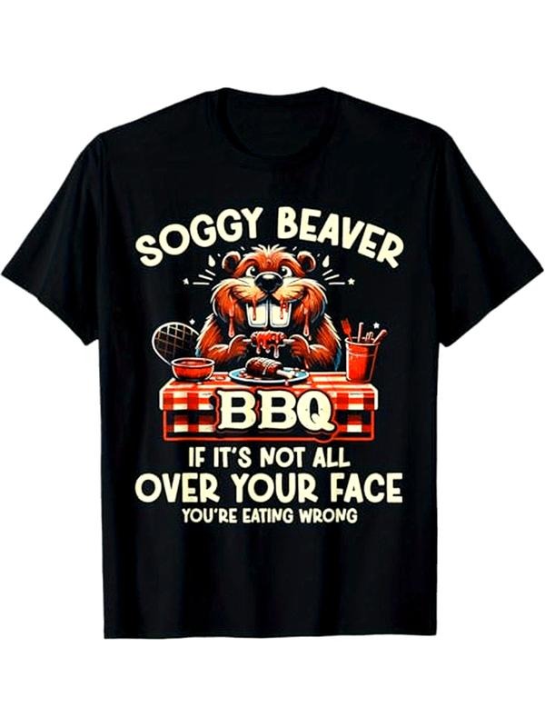 [100% Cotton] Soggy Beaver BBQ If It's Not All Over Your Face You Are Men T-Shirt Hoodie, Sweatshirt | ZylaModa.com