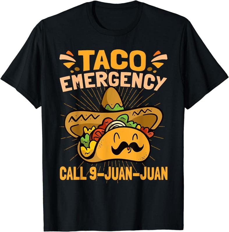 [100% Cotton] Taco Emergency Cinco De Mayo T-Shirt Hoodie, Sweatshirt | ZylaModa.com