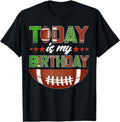 [100% Cotton] Today Is My Birthday Boy Family Party Football Decorations T-Shirt Hoodie, Sweatshirt | ZylaModa.com
