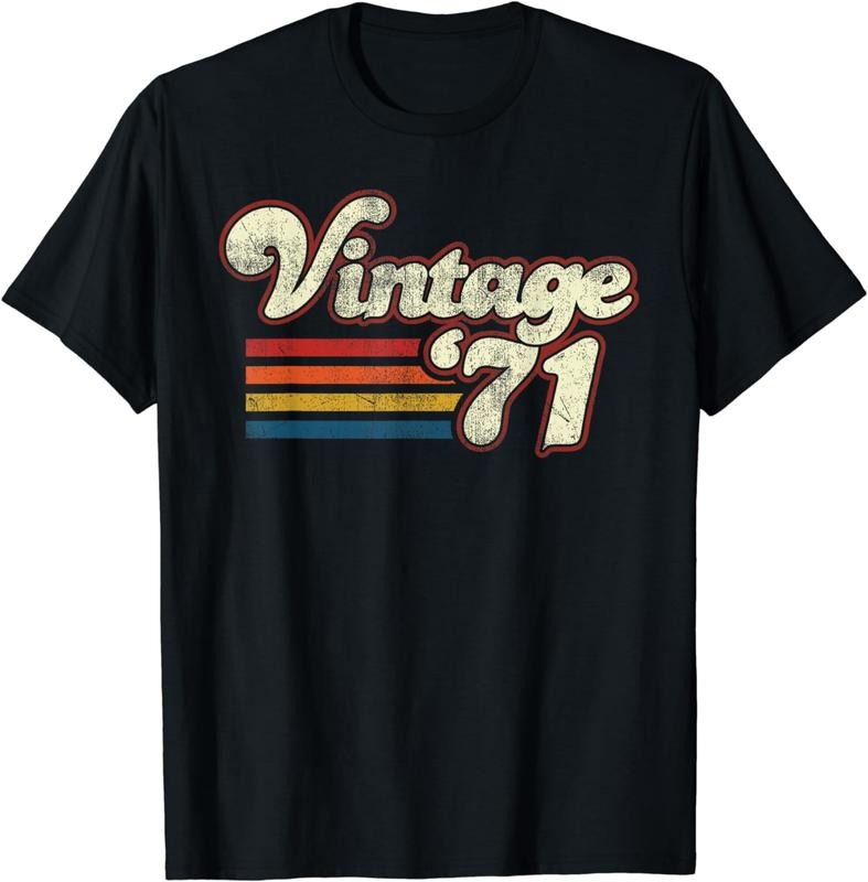 [100% Cotton] Vintage 1971 Birthday T-Shirt Hoodie, Sweatshirt | ZylaModa.com
