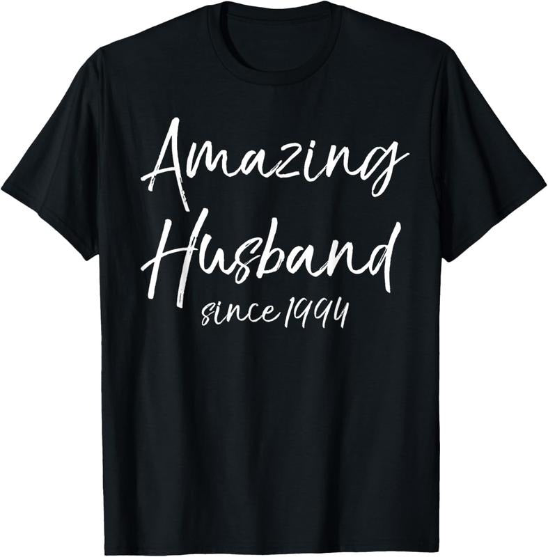100% Cotton 30th Anniversary Idea from Wife Amazing Husband Since 1994 T-Shirt Hoodie, Sweatshirt | ZylaModa.com