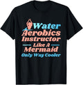 [100% Cotton]Aqua Water Aerobics Instructor - Like A Mermaid T-Shirt Hoodie, Sweatshirt | ZylaModa.com
