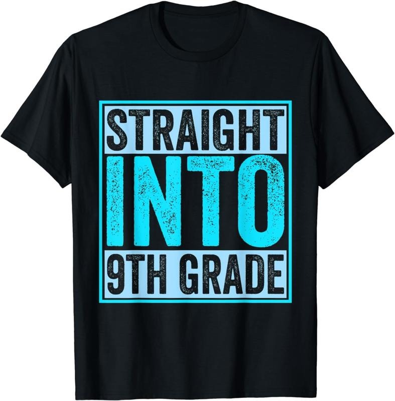[100% Cotton]Back To School Shirt - Straight Into 9th Grade T-Shirt Hoodie, Sweatshirt | ZylaModa.com
