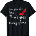 [100% Cotton]Broken Glass Ceiling Wear Your Shoes Ladies Feminist T-Shirt Hoodie, Sweatshirt | ZylaModa.com