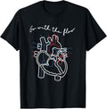 100% Cotton CVICU Cardiac Nurse Anatomy Cardiology Human Heart Flow T-Shirt Hoodie, Sweatshirt | ZylaModa.com