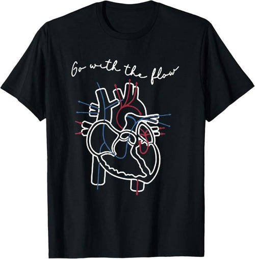 100% Cotton CVICU Cardiac Nurse Anatomy Cardiology Human Heart Flow T-Shirt Hoodie, Sweatshirt | ZylaModa.com
