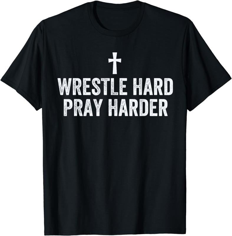 [100% Cotton]Christian Wrestling, Wrestle Hard, Christian Wrestling T-Shirt Hoodie, Sweatshirt | ZylaModa.com