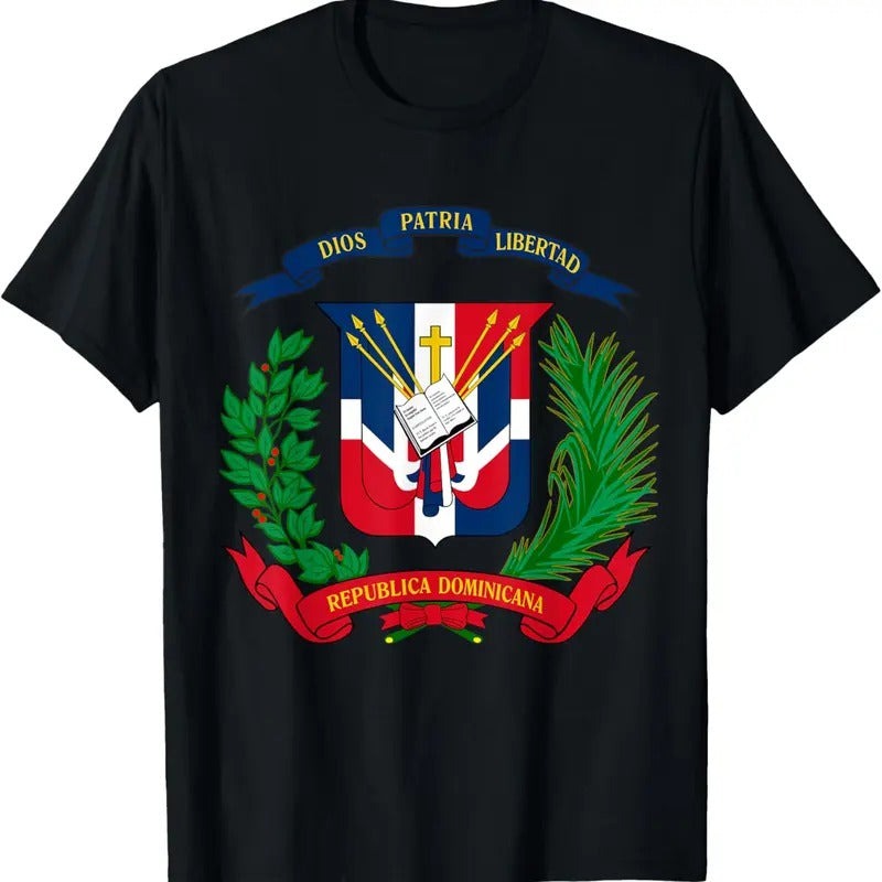 100% Cotton Coat of Arms Republica Dominicana Bandera Dominican Flag T-Shirt Hoodie, Sweatshirt | ZylaModa.com
