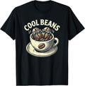100% Cotton Cool Beans Coffee Caffeine Lover Retro Graphic Novelty T-Shirt Hoodie, Sweatshirt | ZylaModa.com