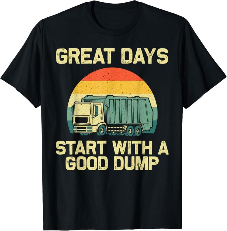 100% Cotton Cool Garbage Truck For Men Boys Trash Waste Management T-Shirt Hoodie, Sweatshirt | ZylaModa.com
