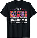 100% Cotton Cool Quilting Design For Women Grandma Quilt Sewing Quilter T-Shirt Hoodie, Sweatshirt | ZylaModa.com