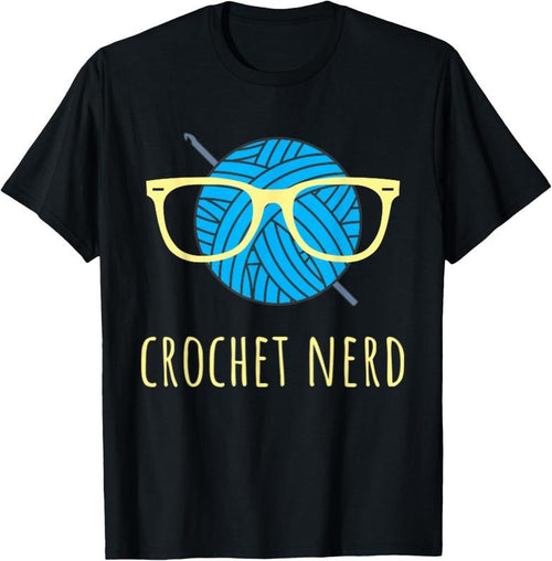 100% Cotton Crochet Nerd Funny Grandma Mom Crocheting Yarn Lover Gift T-Shirt Hoodie, Sweatshirt | ZylaModa.com