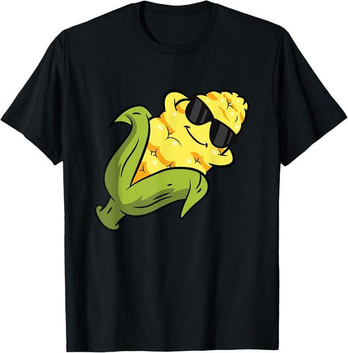 100% Cotton Cute Corn Fruit Relaxing Lazy Corn T-Shirt Hoodie, Sweatshirt | ZylaModa.com