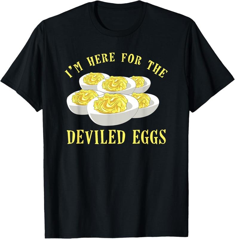 100% Cotton Deviled Egg Funny Food Gift T-Shirt Hoodie, Sweatshirt | ZylaModa.com