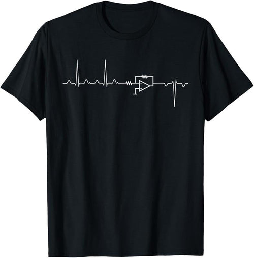 100% Cotton Electrical Engineering - Heartbeat Inverter T-Shirt Hoodie, Sweatshirt | ZylaModa.com