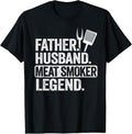 100% Cotton Father Husband Meat Smoker Legend Grilling Dad Meat Smoking T-Shirt Hoodie, Sweatshirt | ZylaModa.com