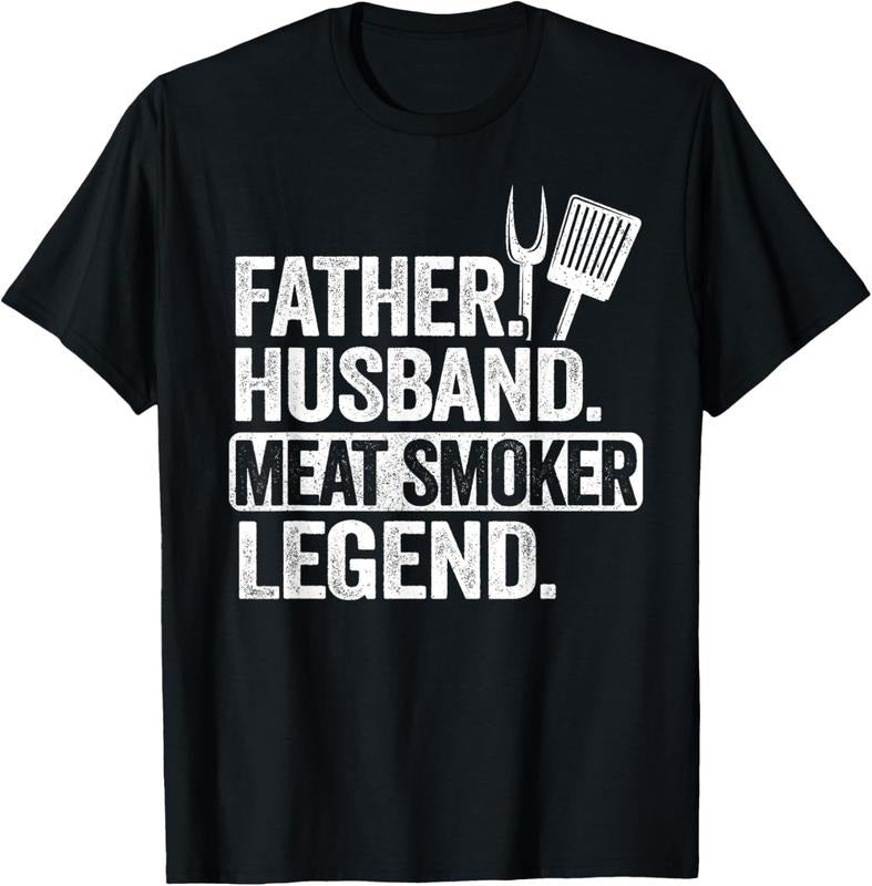 100% Cotton Father Husband Meat Smoker Legend Grilling Dad Meat Smoking T-Shirt Hoodie, Sweatshirt | ZylaModa.com