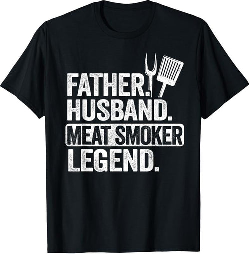 100% Cotton Father Husband Meat Smoker Legend Grilling Dad Meat Smoking T-Shirt Hoodie, Sweatshirt | ZylaModa.com