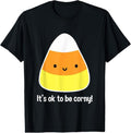 100% Cotton Funny Candy Corn Shirts for Women Cute Kawaii Halloween Tee T-Shirt Hoodie, Sweatshirt | ZylaModa.com