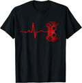 [100% Cotton]Gamer Heartbeat Video Games Gaming Boys Teens Men T-Shirt Black Hoodie, Sweatshirt | ZylaModa.com