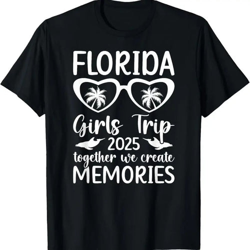 100% Cotton Girls Trip Florida 2025 We Create Memories Florida Vacation T-Shirt Hoodie, Sweatshirt | ZylaModa.com