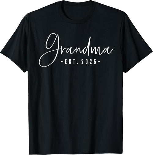100% Cotton Grandma Est 2025 Grandma To Be Gifts New Grandma 2025 T-Shirt Hoodie, Sweatshirt | ZylaModa.com