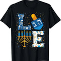 100% Cotton Hanukkah love with menorah for jewish christmas holiday T-Shirt Hoodie, Sweatshirt | ZylaModa.com