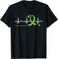 100% Cotton Heartbeat Lime Green Ribbon Non-Hodgkin Lymphoma Awareness T-Shirt Hoodie, Sweatshirt | ZylaModa.com