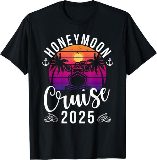 100% Cotton Honeymoon Cruise 2025 Ship Trip Couples Matching Vacation T-Shirt Hoodie, Sweatshirt | ZylaModa.com