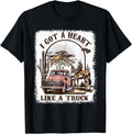 [100% Cotton]I Got A Heart Like A Truck T-Shirt Hoodie, Sweatshirt | ZylaModa.com