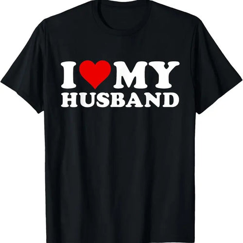 100% Cotton I Love My Husband Marriage Anniversary Heart My Husband T-Shirt Hoodie, Sweatshirt | ZylaModa.com
