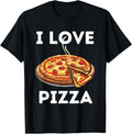 100% Cotton I Love Pizza - Food Lover Foodie T-Shirt Hoodie, Sweatshirt | ZylaModa.com
