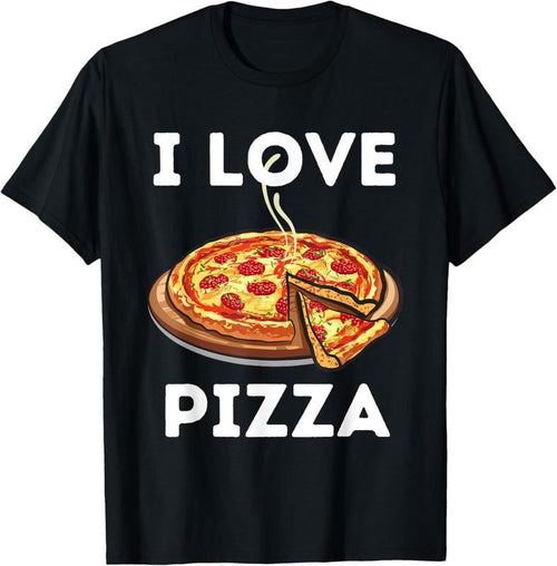 100% Cotton I Love Pizza - Food Lover Foodie T-Shirt Hoodie, Sweatshirt | ZylaModa.com