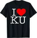 [100% Cotton]I Love (Heart) KU T-Shirt Hoodie, Sweatshirt | ZylaModa.com