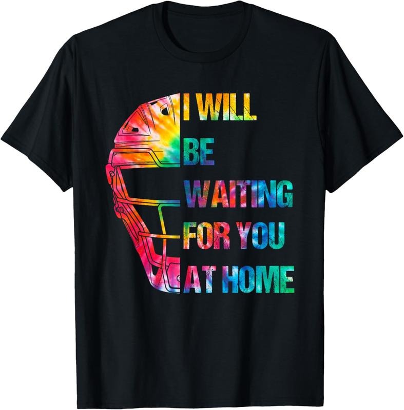 100% Cotton I Will Be Waiting For You At Home Softball Catcher T-Shirt Hoodie, Sweatshirt | ZylaModa.com