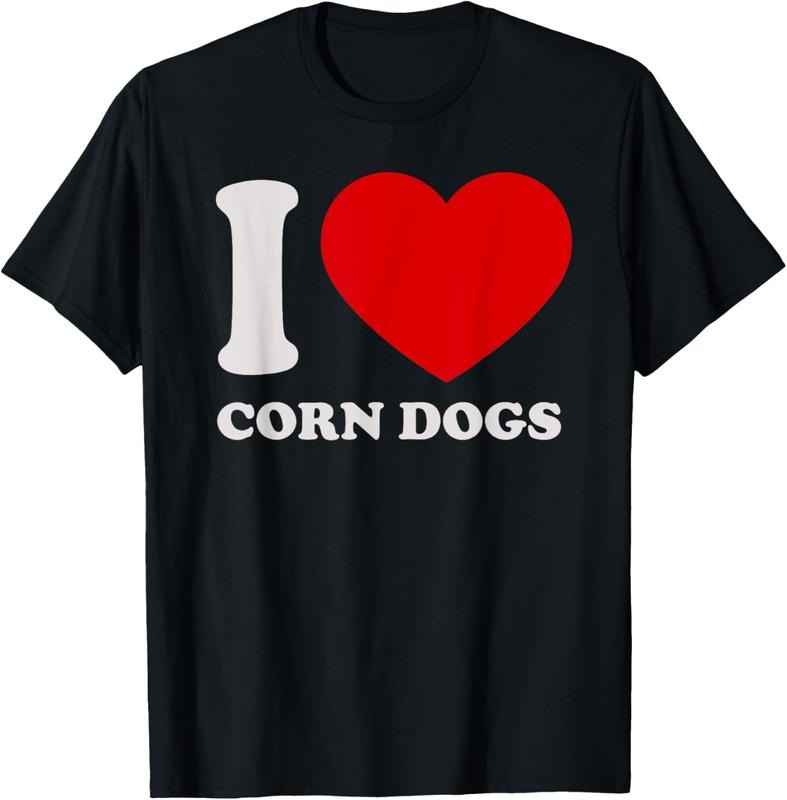 100% Cotton I love Corn Dogs I heart Corn Dogs for Corn Dogs Lover T-Shirt Hoodie, Sweatshirt | ZylaModa.com