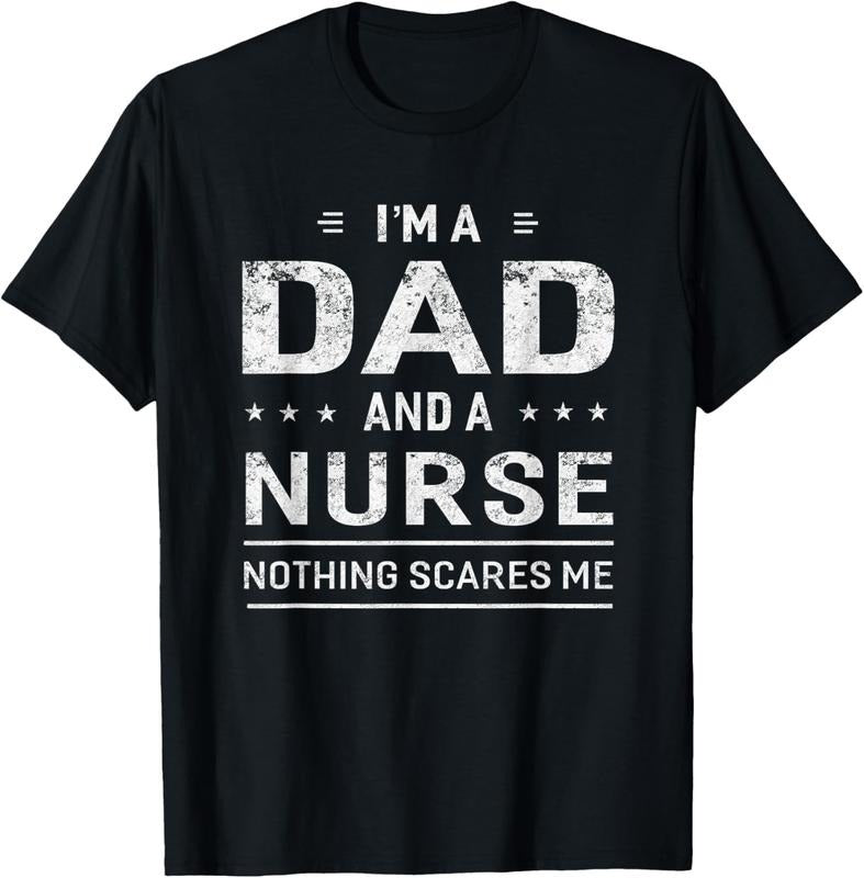 100% Cotton I'm A Dad And Nurse T-shirt For Men Father Funny Gift Hoodie, Sweatshirt | ZylaModa.com
