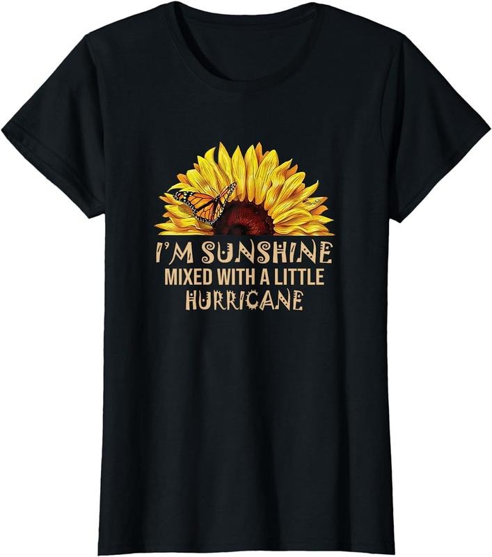 [100% Cotton]I'm Sunshine mied with little hurricane T-Shirt Hoodie, Sweatshirt | ZylaModa.com