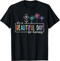 100% Cotton It's a Beautiful Day For Learning Teacher Students Women T-Shirt Hoodie, Sweatshirt | ZylaModa.com