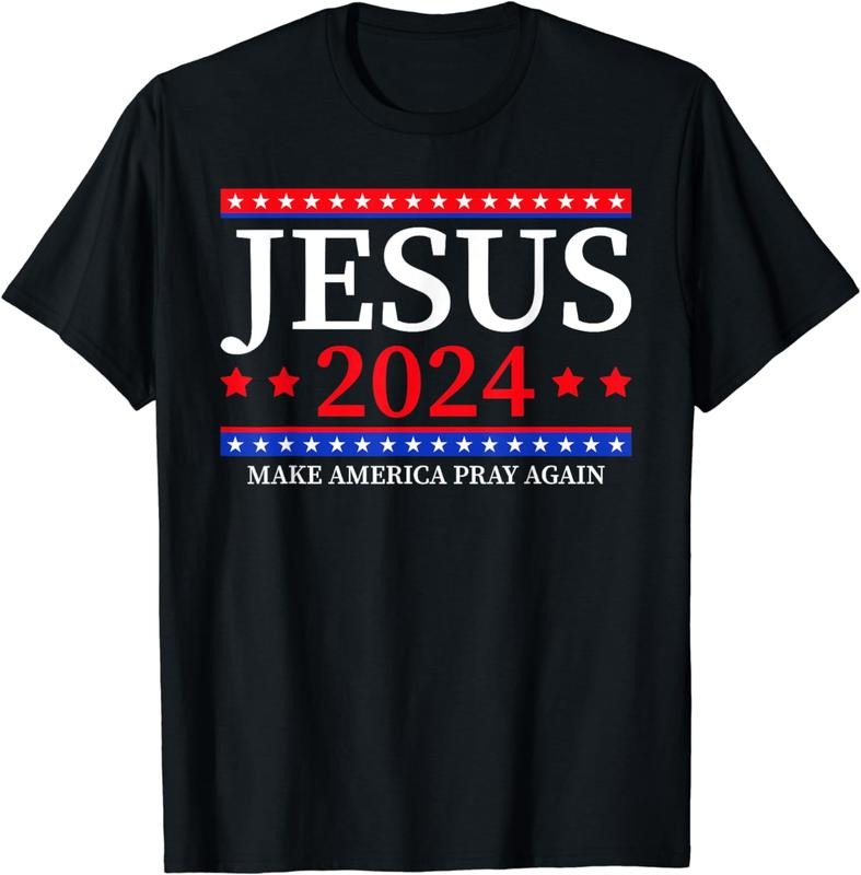 [100% Cotton]JESUS 2024 MAKE AMERICA PRAY AGAIN T-Shirt Hoodie, Sweatshirt | ZylaModa.com